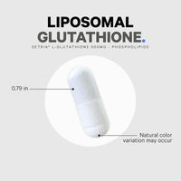 Thumbnail for Codeage Liposomal Glutathione Supplement - Pure Reduced Setria L-Glutathione, Liposomal Delivery, Phospholipid Complex - Encapsulated Glutathione Powder Pills - Vegan, Non-GMO - 60 Capsules