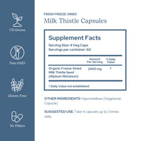 Thumbnail for Eclectic Herb - Premium Freeze Dried Milk Thistle Capsules | Silymarin Supplement | Liver Support, Detox, Cleanse + Maintain | Vegan, Natural, Non-GMO, Gluten Free (240 CT | 600 mg)