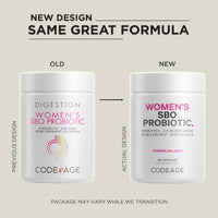 Thumbnail for Codeage Women’s Probiotics Supplement - 50 Billion CFUs - SBO Probiotics & Prebiotics - Cranberries - Feminine Health - Fermented Botanical Blend, Whole Food Supplement - Vegan, Non-GMO - 2 Pack