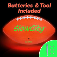 Thumbnail for GlowCity Glow in The Dark Football - Size 6 Light Up LED Ball for Teen Boys & Adults - Cool Sports Gift for Night Outdoor Games - Birthday Gifts Ideas for Teen Boys Teenager Ages 12 13 14 15 16 17 18