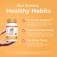 Thumbnail for MaryRuth Organics Vegan Omega 3 Gummies for Kids 2+, 2 Month Supply, Sugar Free, Omega 3 Supplement with Vitamin C, Flaxseed Oil, Immune Support, Essential Nutrient ALA, No Fish Taste, 60 Count