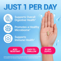 Thumbnail for Dr. Berg Probiotic Supplement (60 Billion CFUs) - Helps Ease Occasional Constipation, Diarrhea, Gas & Bloating* - Pre and Probiotics for Digestive Health - 30 Probiotic Capsules