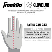 Thumbnail for MLB Adult CFX Pro Batting Glove, Pair, Small, Black/Black