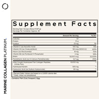 Thumbnail for Codeage Marine Collagen Protein Powder Supplement Platinum - Biotin 10,000 mcg, Vitamin C, D3 & B6, Keratin, Hyaluronic Acid, Niacin, Wild Caught Hydrolyzed Fish Collagen Peptides - Non-GMO - 11.50 oz