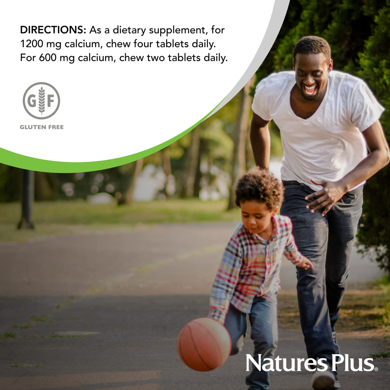 NaturesPlus Calcium/Magnesium/Vitamin D3 with Vitamin K2-60 Chewable Tablets - Supports Bone & Immune Health - Vanilla Flavor - Gluten Free - Up to 30 Servings