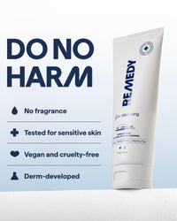 Thumbnail for Remedy for Rich Cream Cleansing | Cream-to-Foam Face Wash with Ceramides, Glycerin and Panthenol | Hydrating Cleanser for Normal to Dry Skin | By Dermatologist Dr. Shah, 5 fl. Oz