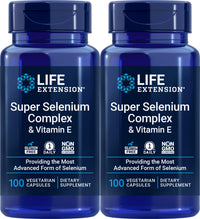 Thumbnail for Life Extension Super Selenium Complex 200 mcg & Vitamin E, 100 Veg Caps (Pack of 2)