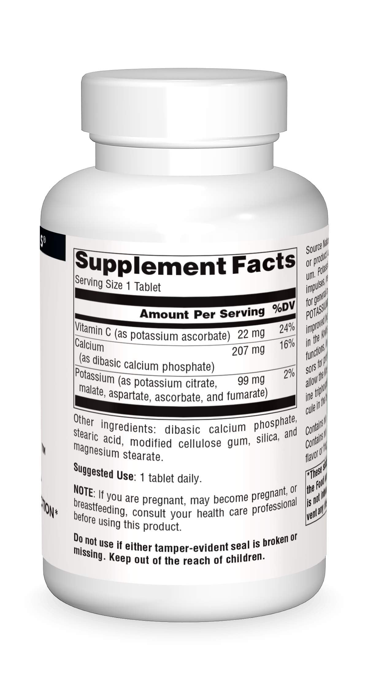 Source Naturals Ultra Potassium 99 mg Maintains Muscle & Nerve Function - Dietary Supplement - 200 Tablets