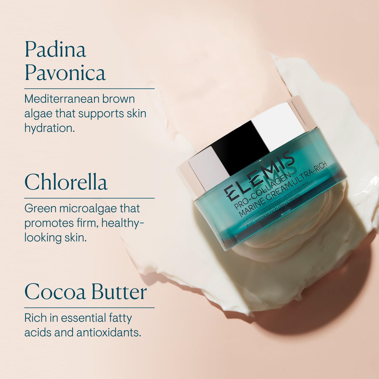 ELEMIS Pro-Collagen Marine Cream Ultra Rich 50ml – Deeply Hydrating Anti-Wrinkle Cream for Dry Skin, Firms, Smooths and Nourishes Dry Skin