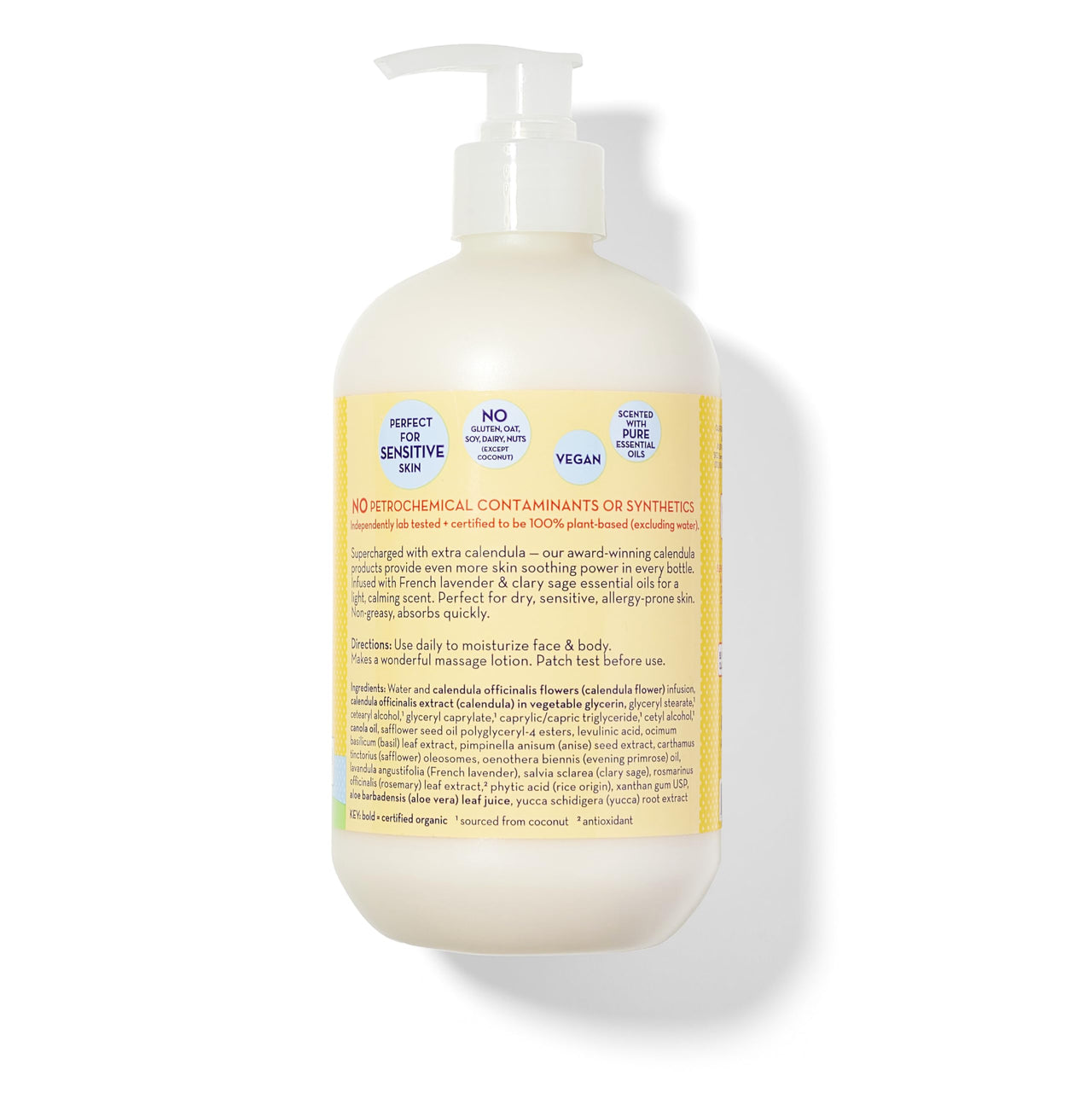 California Baby Calendula Lotion | 100% Plant-Based Moisturizer | Lavender Baby Lotion | Face Moisturizer For Dry Skin | Hypoallergenic | 19 oz.