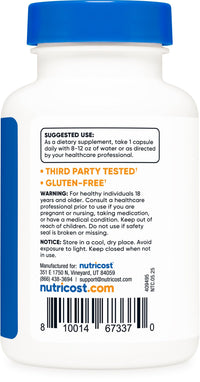 Thumbnail for Nutricost Nattokinase 2,000FU, 120 Capsules - Gluten Free, Non-GMO, Vegetarian Friendly