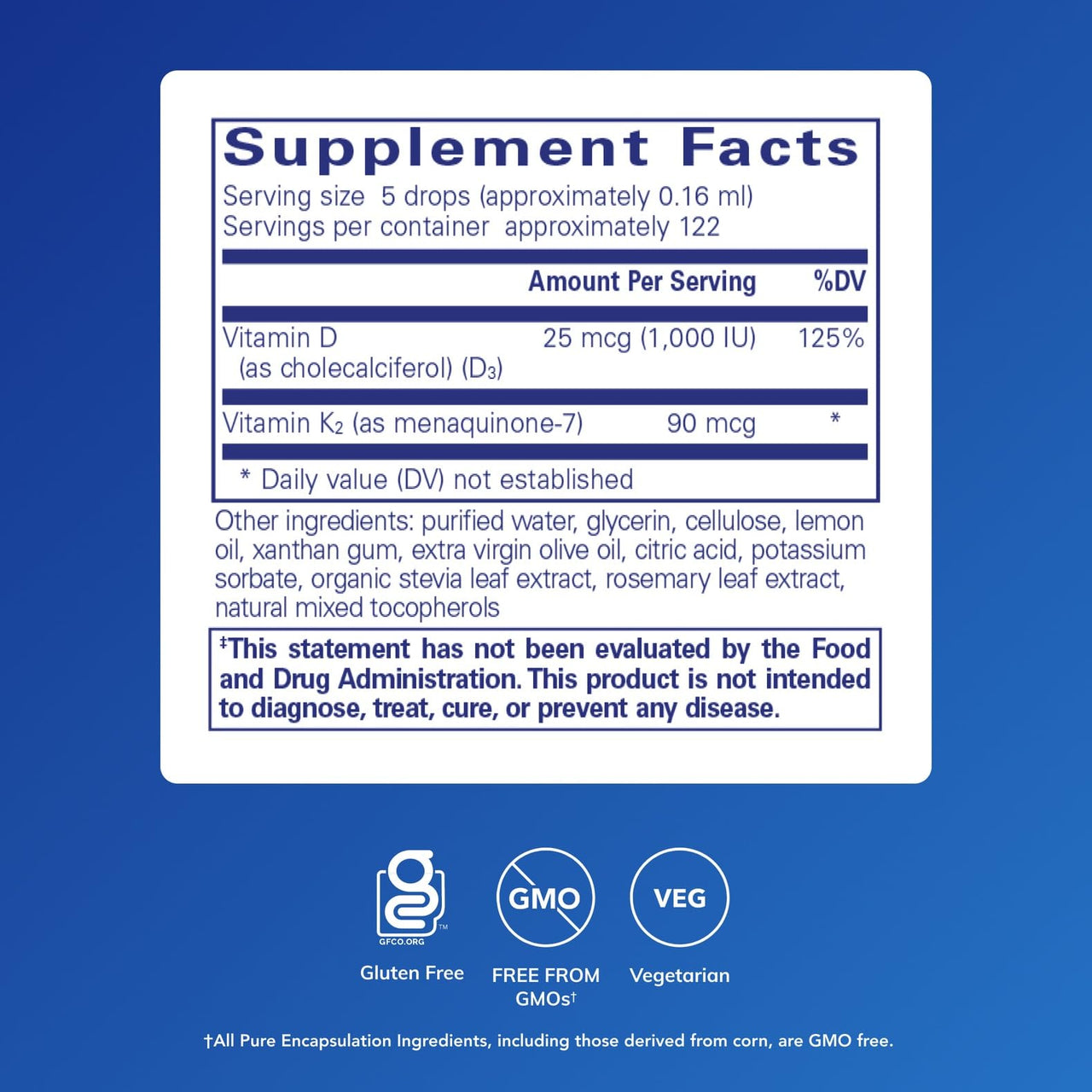 Pure Encapsulations EmulsiSorb K2/D3 Liquid | Enhanced-Absorption Emulsified Vitamin K2 and Vitamin D3 for Vascular Health Support* | 0.7 Fl Oz
