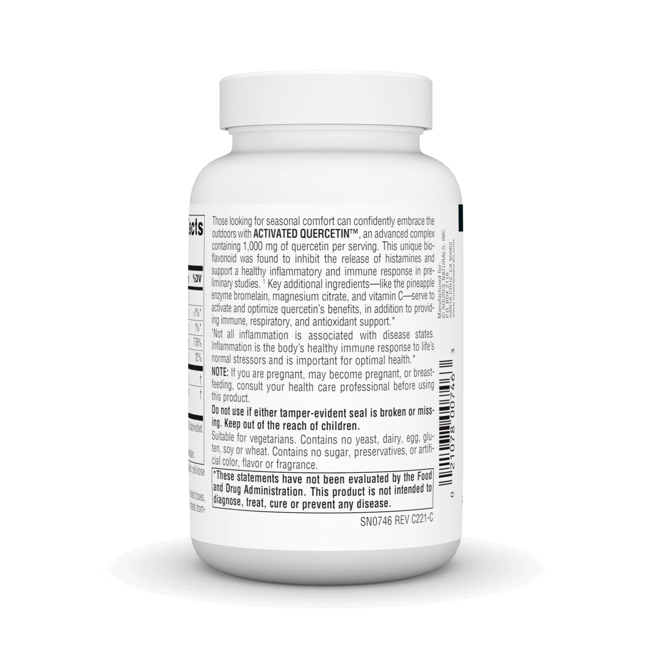 Source Naturals Activated Quercetin - Plant-Derived Bioflavonoid Complex - Seasonal & Immune Defense - 100 Tablets