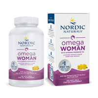 Thumbnail for Nordic Naturals Omega Woman, Lemon - 120 Soft Gels - 500 mg Omega-3 + 800 mg Evening Primrose Oil - Healthy Skin & Optimal Wellness - Non-GMO - 60 Servings