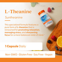 Thumbnail for Doctor's Best L-Theanine Contains Suntheanine, Helps Reduce Stress & Sleep, Non-GMO, Gluten Free, Vegan, 150 mg (DRB-00197), 90 Count