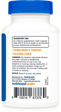 Thumbnail for Nutricost Benfotiamine 300mg, 90 Capsules - Gluten Free, Non-GMO, and Vegetarian Friendly Fat Soluble Vitamin B1