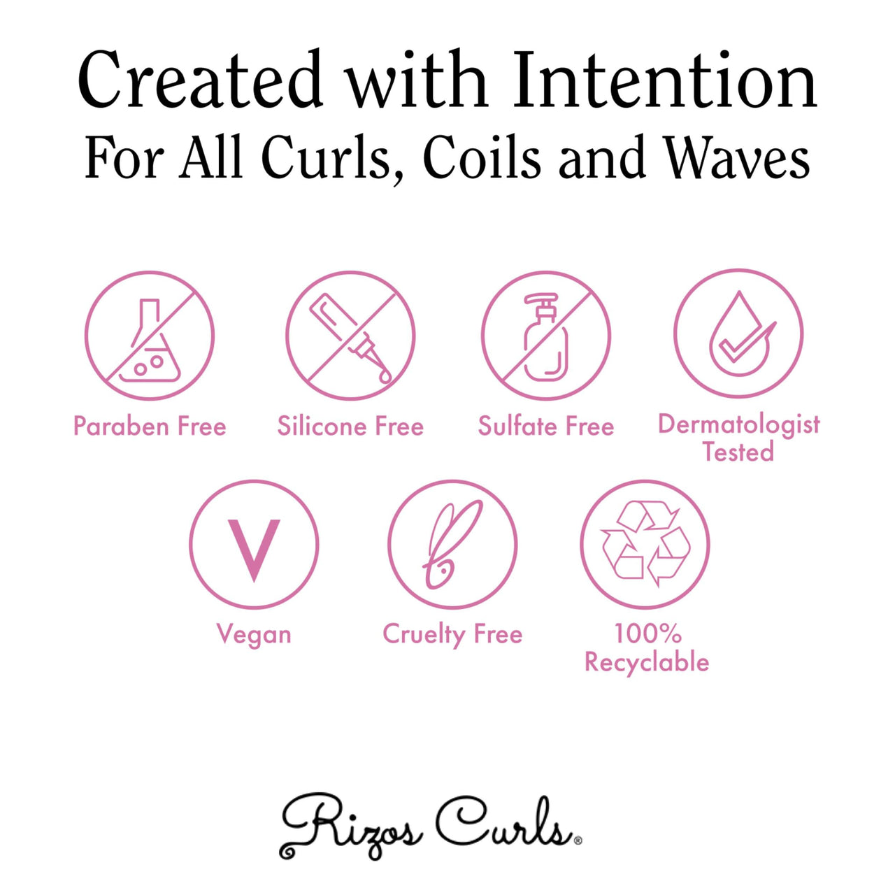 Rizos Curls Curl Defining Mousse – Lightweight Foam for Volume & Hydration – Shine & Definition for Every Curl Pattern: Wavy, Curly, Coily 1a–4c Hair Types – Sulfate & Paraben Free