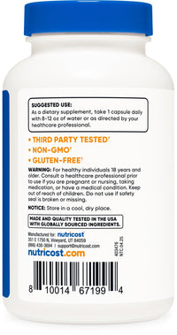 Thumbnail for Nutricost Boron 3mg Supplement, 240 Vegetarian Capsules - Gluten Free and Non-GMO