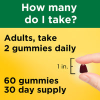 Thumbnail for Nature Made Iron 18 mg per serving Gummies with Vitamin C, Iron Supplement for Red Blood Cell Support, 60 Gummies, 30 Day Supply