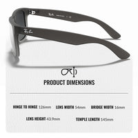 Thumbnail for Ray-Ban RB4165 JUSTIN Classic Square Shape Sunglasses With Eyewear Kit Bundle - High Bridge Fit - Ideal Formal and Casual Wear Square Sunglasses