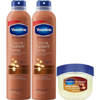 Thumbnail for Vaseline Cocoa Radiant Spray Body Lotion 2-Pack + Mini Lip Therapy for Soft, Glowing Skin & Lips