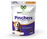 Thumbnail for VETRISCIENCE Extra Large Pinchers Pill Hiders Chews, Non-Greasy Pill Wrap with Probiotics for Dogs, Disguise Pills, Capsules and Tablets, Soft and Chewy, Gut and Immune Health, Peanut Butter, 2 Pack
