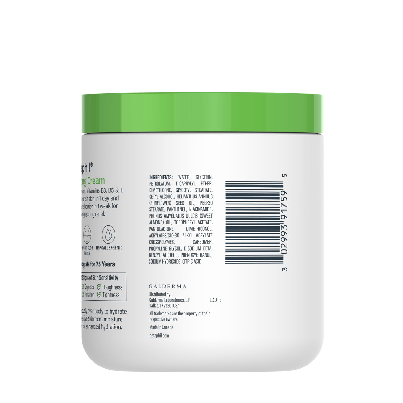Cetaphil Face & Body Moisturizer, Hydrating Moisturizing Cream for Dry to Very Dry, Sensitive Skin, NEW 20 oz, Fragrance Free, Non-Comedogenic, Non-Greasy (Packaging May Vary)
