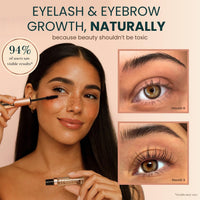 Thumbnail for USDA Organic Castor Oil Lash Serum - Premium All Natural Cold Pressed Castor Oil Eyelash Growth Serum with Mascara Tube - Eyelash Treatment and Conditioner - For Thicker and Fuller Lashes