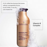 Thumbnail for Pureology Nanoworks Gold Shampoo | For Very Dry, Color-Treated Hair | Renews Softness & Shine | Sulfate-Free | Vegan- 9 Fl Oz