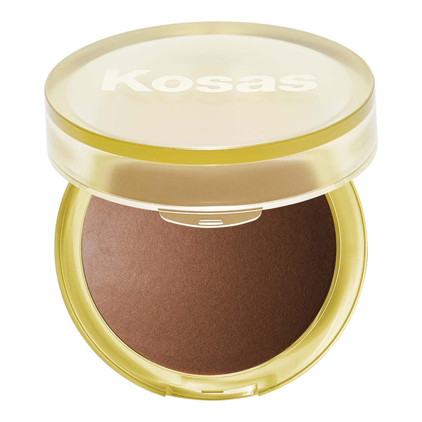 Kosas Sun Show Glowy Warmth Baked Bronzer - Contouring Powder for Cheekbones, Nose & Jawline - Enriched with Concentrated Fatty Acids - Talc-Free, Vegan & Hypoallergenic - Paradise