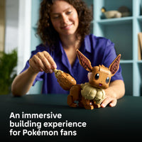 Thumbnail for LEGO Pokémon Eevee - Collectible Building Set for Adults, Ages 18+ - Posable Pokémon Figure for Display - Desk, Bookshelf or Home Office Decor - Gift for Men & Women - 72151