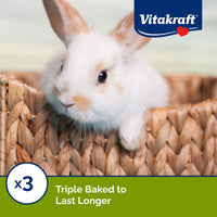 Thumbnail for Vitakraft Crunch Sticks Rabbit Treat Wild Berry and Honey Flavor with Natural Grains and Honey Enriched with Essential Nutrients Baked on Wooden Stick to Encourage Chewing and Long Lasting Enjoyment