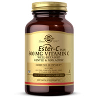 Thumbnail for Solgar Ester-C Plus 500 mg Vitamin C (Ascorbate Complex), 100 Vegetable Capsules - Gentle & Non Acidic - Antioxidant & Immune Support - Non GMO, Vegan, Gluten-Free, Kosher - 100 Servings