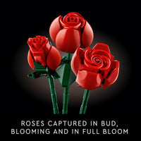 Thumbnail for LEGO Botanicals Bouquet of Roses Artificial Flowers - Fake Red Roses Building Set for Adults, Ages 18+ - Gifts for Birthdays for Her - Home Decor for Table Display - 10328