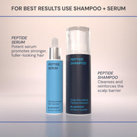 Thumbnail for Blueprint Bryan Johnson Hair Peptide Serum – 8 Peptide Scalp Treatment with Caffeine & Curcumin – Fragrance Free Scalp Serum for Thicker, Fuller Hair – Lightweight Leave-In Formula (50 mL)
