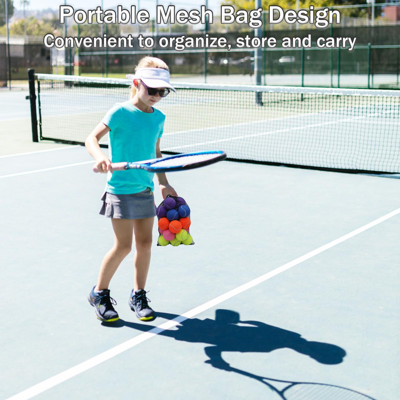 SHYUJAJIE Tennis Balls, 20 Pack Training Tennis Balls,High Elasticity Practice Tennis for Beginner, Exercise Playing Balls for Pet Dog (Multicolour)