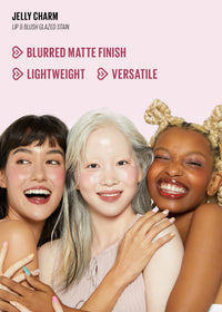 Thumbnail for Kaja Lip & Blush Glazed Keychain Stain - Jelly Charm 03 Berry Colada | with Triple Berry Complex, Lemon Fruit Extract & Olive Squalane, Hydrating, Long Lasting Tint