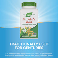 Thumbnail for Nature's Way St. John's Wort Herb, Promotes a Positive Outlook*, 700 mg per 2-Capsule Serving, Non-GMO Project Verified, Vegan, 180 Capsules