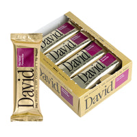 Thumbnail for David High Protein Bars - 0g of Sugar, Low Carb, Gluten Free - 28g of Protein, 150 Calories - On-The-Go Snack - Red Velvet, Pack of 12