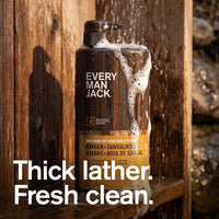 Thumbnail for Every Man Jack Nourishing Amber + Sandalwood Mens Body Wash for All Skin Types - Cleanse, Nourish, and Hydrate Skin with Naturally Derived Coconut, Glycerin - 33.8 fl oz - 2 Bottles