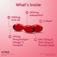 Thumbnail for Jarrow Formulas Krill Oil - Phospholipid Omega-3 Complex with Astaxanthin - 120 Softgels - 60 Servings - Supports Lipid Management, Metabolism, Brain & Heart Health - EPA & DHA - Gluten Free - Non-GMO