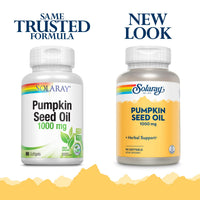 Thumbnail for SOLARAY Pumpkin Seed Oil 1000 mg - Source of Omega 6 and Omega 9 Essential Fatty Acids and Plant Sterols - Pressed from Pumpkin Seeds - Lab Verified, 60-Day Guarantee, 90 Servings, 90 Softgels