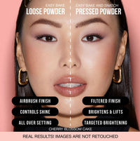 Thumbnail for Huda Beauty Mini Easy Bake Loose Baking & Setting Powder - Cherry Blossom Cake (fair to medium with true pink undertones) 0.21 oz / 6 g