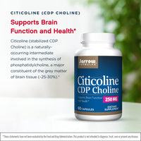 Thumbnail for Jarrow Formulas Citicoline (CDP Choline) 250 mg - 60 Capsules, Pack of 2 - Supports Brain Health & Attention Performance - Up to 120 Total Servings