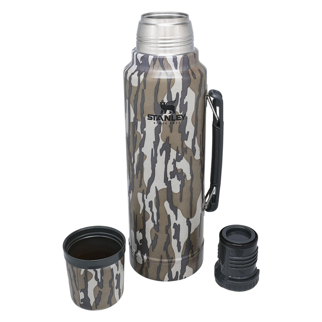 Stanley Classic Legendary Vacuum Bottle 1.5 qt | Wide Mouth with Leakproof Cup Lid | Keep Drinks Hot or Cold | Packable for Travel | Insulated Stainless Steel Thermal Bottle | BPA-Free | Bottomland