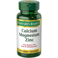 Thumbnail for Nature's Bounty Calcium Magnesium & Zinc Caplets, Immune & Supporting Bone Health, 100 Count