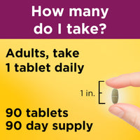 Thumbnail for Nature Made Prenatal Multivitamin with Folic Acid, Vitamin & Mineral Supplement, Daily Nutritional Support, Prenatal Vitamins for Women, 90 Tablets, 90 Day Supply
