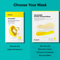 Thumbnail for Dr.Jart+ Ceramidin Cream-Infused Face Mask for Dry Skin with Ceramides and Panthenol | Sheet Mask | Korean Skin Care | Travel Size, 1 Pack