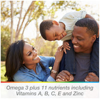 Thumbnail for Centrum MultiGummies Multi + Omega-3 Natural Strawberry, Lemon, Orange Flavors Multivitamin/Multimineral Supplement Gummy, 100 Count