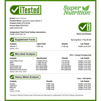 Thumbnail for Super Nutrition, Liposomal Liquid Vitamin C, Unflavored, 1,000 mg, 8.45 fl oz (250 ml)